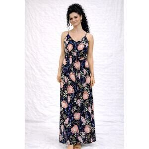 H & M Divided Floral Maxi Dress - 12